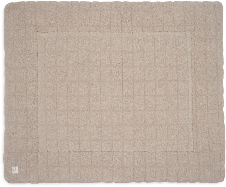 Jollein couverture de parc bébé - 75x95cm - peluche de parc - polyester - sable chaud
