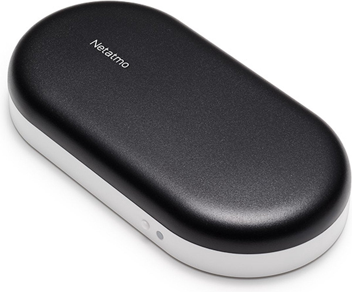 Commande intelligente Netatmo pour climatisation, compatible avec tous les climatiseurs et pompes à chaleur connectés - économie d'énergie - fonctionne avec Alexa, Google Assistant, Siri - noir