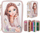 Depesche - trousse à crayons 3 compartiments top modèle - sensation d'été