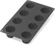 Lékué moule à tarte 8 mini cannelés bordelais - silicone - noir