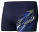 Speedo medley logo aqua shorts hommes - shorts de bain serrés hommes - boxers de natation indéformables hommes - maillots de bain de sport hommes avec cordon de serrage - bleu marine - XXXL