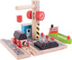 Bigjigs Wooden Rails Charging Station Coal