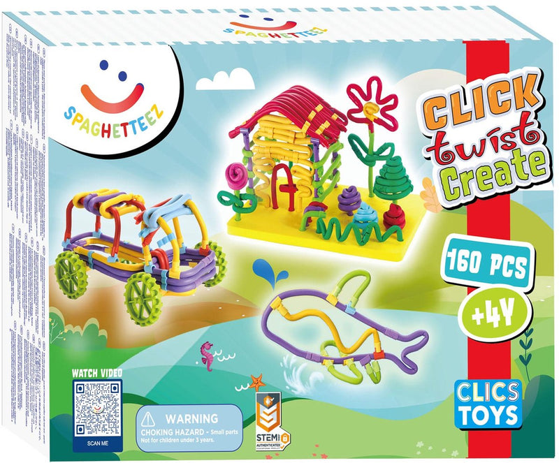 Spaghettez 3d Art Flexible Building Todds, 160dlg.