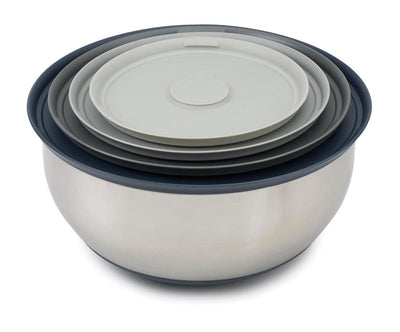 Joseph Joseph - Nest Prep Store 4 plateaux de rangement avec couvercles - acier inoxydable - argent -