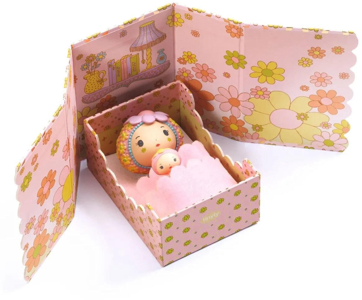 Djeco tinyly rose tinyroom - jouets de chambre miniatures.