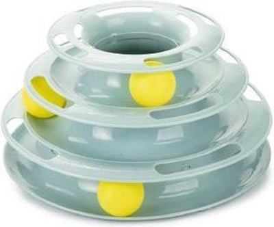 Beeztees tour de jeu pour chaton bo - jouets pour chat - plastique - menthe - 25x25x13 cm