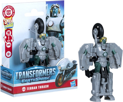 Transformers Earthspark Smash Changers Terran Thrash en 1 étape - Figurine d'action