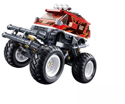 Sluban Powerbricks Bigfoot Pullback Drive Off-Road Go Jouets de Construction – Jouets de Construction Modèle de Véhicule – Kit de Construction avec 261 Blocs de Construction – M38-B1159 – À partir de 6 Ans
