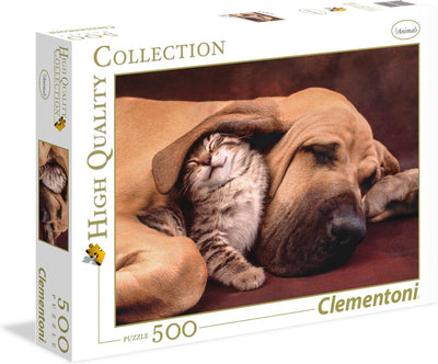 Clementoni - puzzle - 500 pièces - câlins - puzzle pour adultes - collection de haute qualité