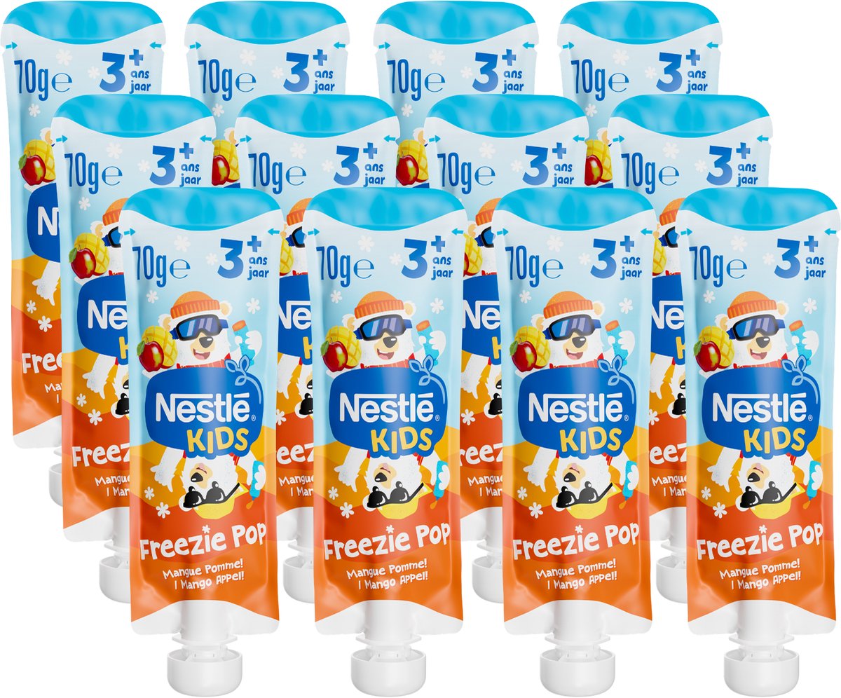 Nestlé kids freezie pop mangue pomme - 3+ ans - 12 x 70g