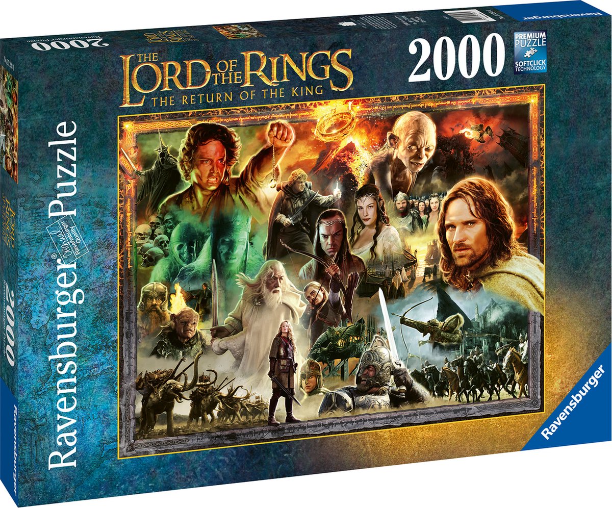 Ravensburger Jigsaw Puzzle Lord of the Rings Return of the King, 2000st.