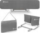 Lionelo lora - barrière de lit xl - pliable portable - extra longue 150 cm - installation facile - universelle - matériau de haute qualité