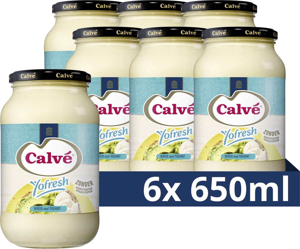 Pot de mayonnaise Calvé - yofresh - 6 x 650 ml - pack économique