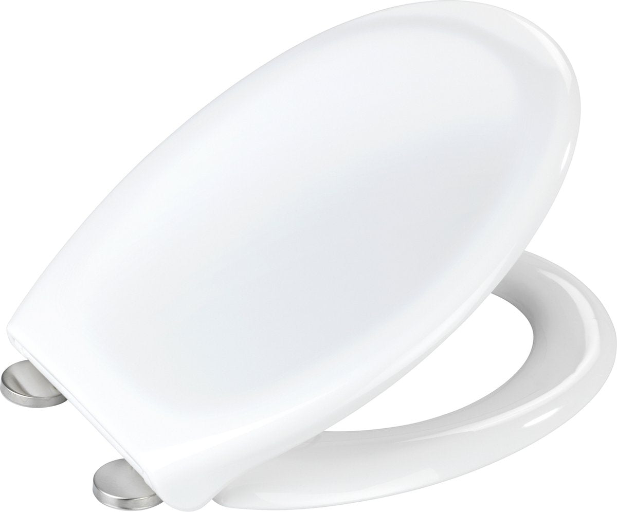 Abattant WC Wenko ios - thermoplastique blanc - fermeture soft close easy-close - fixation fix-clip en acier inoxydable - abattant WC - abattant WC - blanc