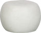 Table d'appoint en galets Vtwonen - argile fibrée - aspect béton - blanc - 35x50x50 cm