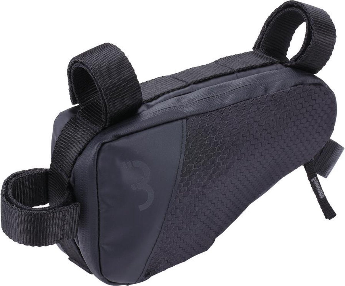 Bbb sac de cadre de vélo vélo de route vélo de gravier 1,4 litre - sac de vélo résistant à l'eau avec sangles Velcro - sacs de bikepacking - panier d'angle bsb-144