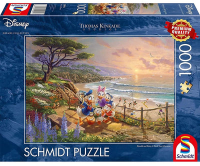Mickey Mouse Mickey Minnie Mouse Thomas Kinkade Studios - Collection Disney Dreams - Un puzzle d'après-midi de jour de canard multicolore