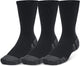 Under armour ua performance tech 3pk crew-blk chaussettes de sport unisexes - noir - gris jet