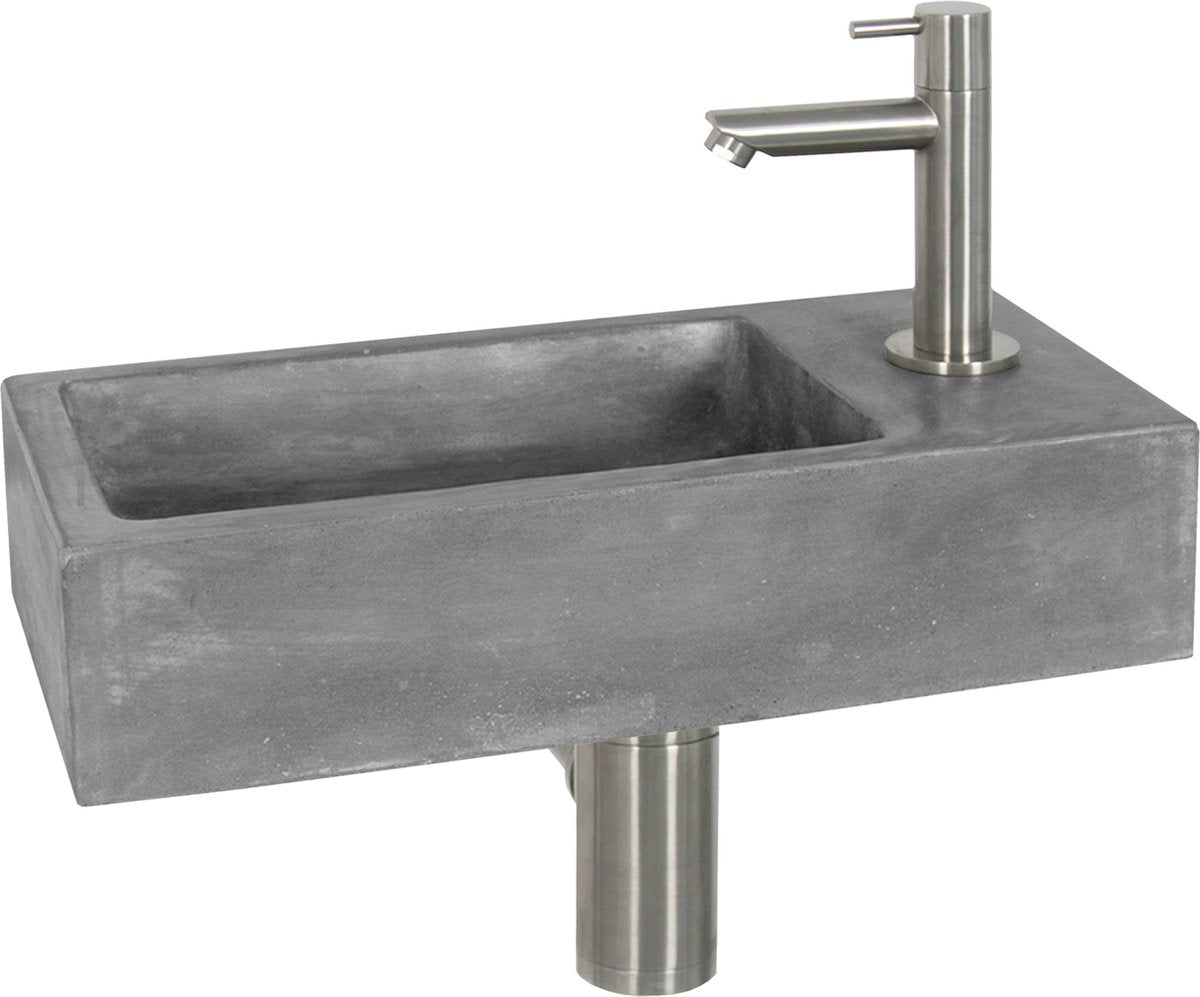 Fontaine Juti Differnz 385x185x90mm béton gris foncé