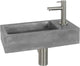Fontaine Juti Differnz 385x185x90mm béton gris foncé