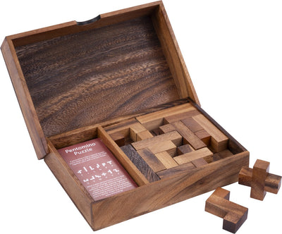 Longfield double pentamino – jeu de réflexion en bois – jeu de réflexion logique – jeu de stratégie éducatif – 2 joueurs – cœur d'ange