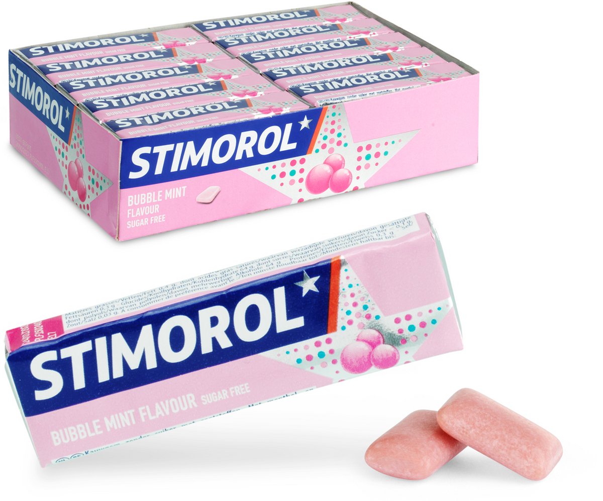 Stimorol bubblefresh - chewing-gum - sans sucre - 1x30 pièces