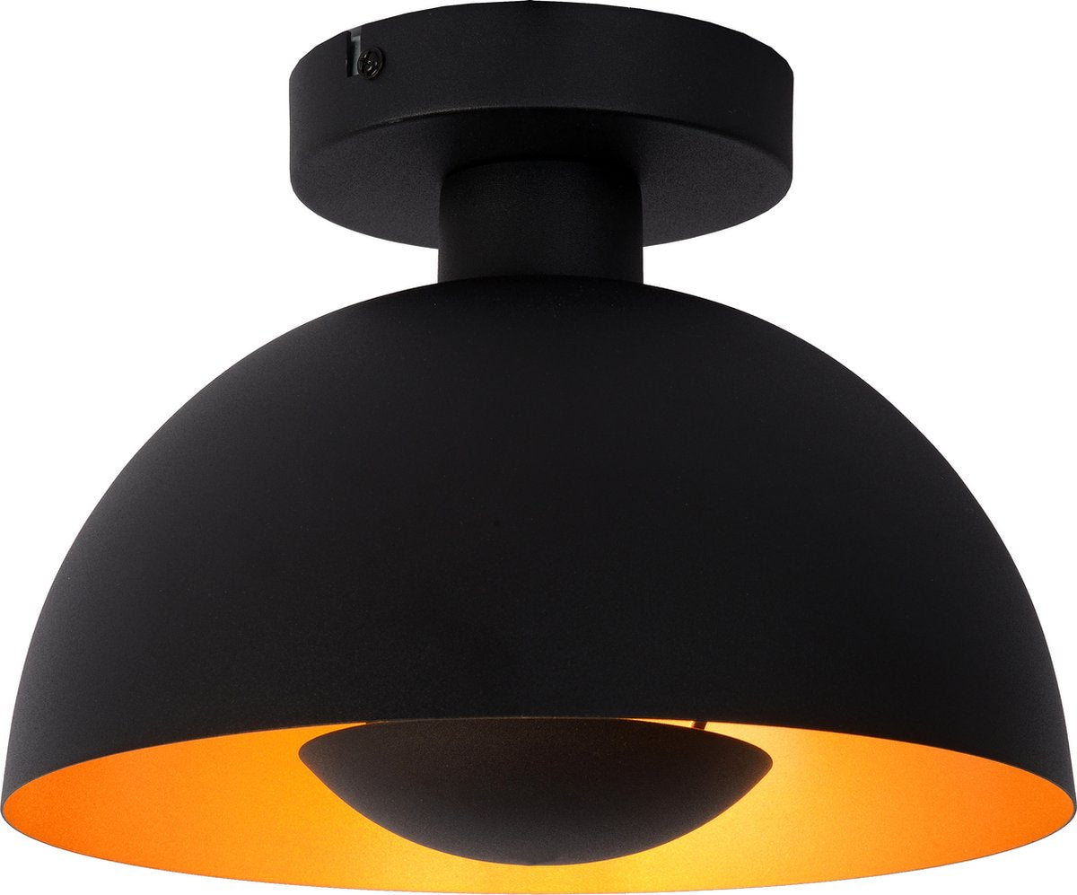 Lucide siemon - plafonnier (plafonnier) - ø 25 cm - 1xe27 - noir