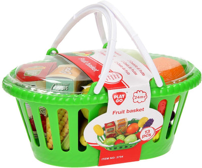 Jouez au panier avec des fruits, 13dlg.