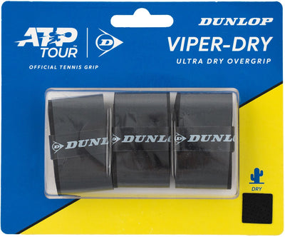 Dunlop atp viper-dry surgrip noir 3pcs