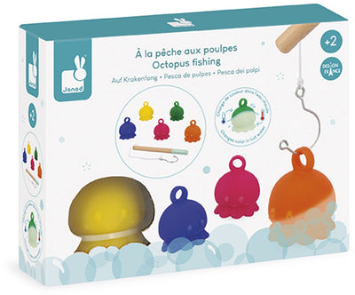 Janod - jouets de bain - poisson poulpe
