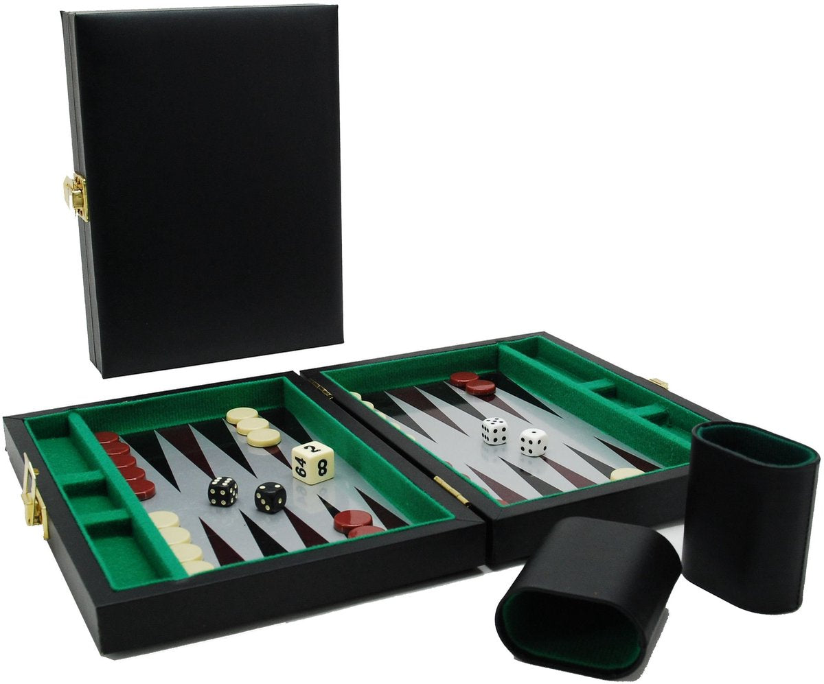 Valise de backgammon Hot Games magnétique noir 23x17