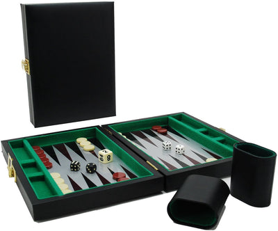 Valise de backgammon Hot Games magnétique noir 23x17