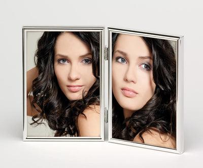Walther design chloé - cadre photo - format photo 2x 10x15 cm - argent