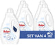 Robijn - lessive liquide - blanc éclatant - 4 bouteilles - 80 lavages - pack économique