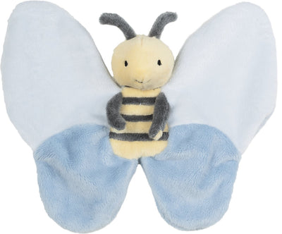Cheval heureux au doudou Benja - bleu jaune - cadeau bébé