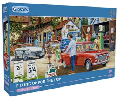Gibsons - faire le plein pour le voyage (par Trevor Mitchell) - 636 pièces 69×32cm (l×h) - puzzle panoramique