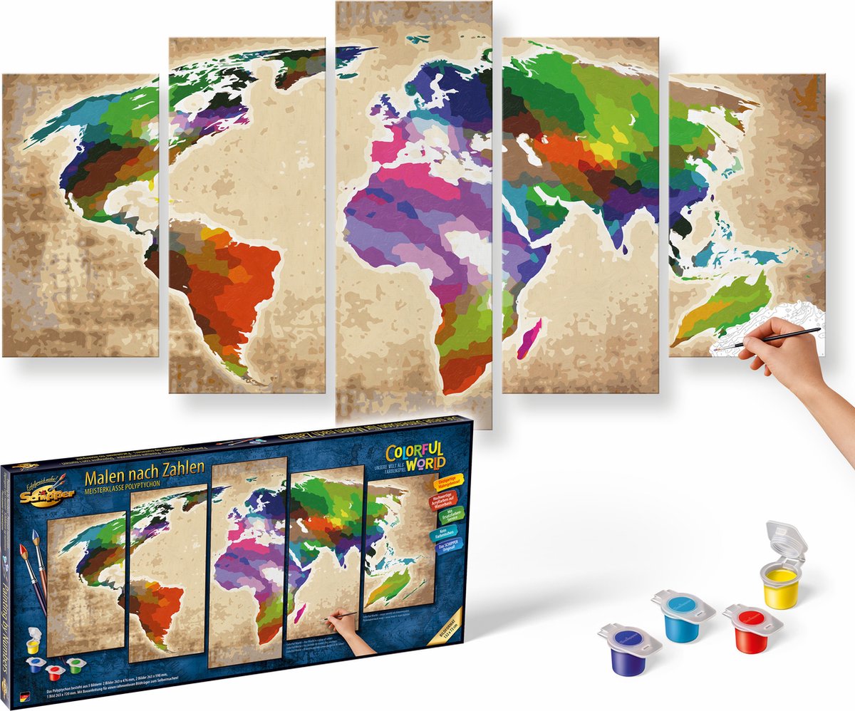 Peinture Skipper par numéro - monde coloré