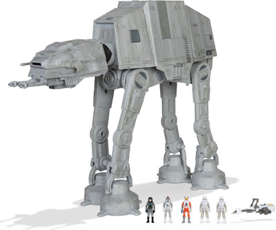 Jazwares Star Wars Micro Galaxy Squadron at-at Walker - Véhicule 25 cm avec son - 8 ans et plus