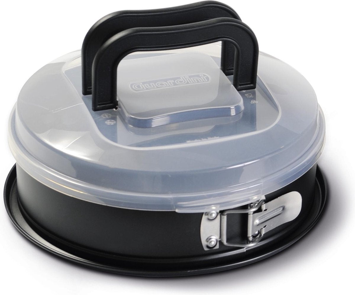 Moule à charnière Guardini avec couvercle - cuisson - cuisine - 26 cm - acier - sans BPA PFOA - noir