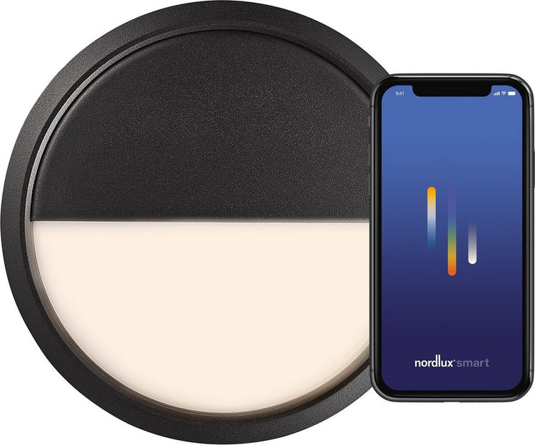 Nordlux Plafonnier LED ava smart light noir 10w 2700k 20cm - 4806410