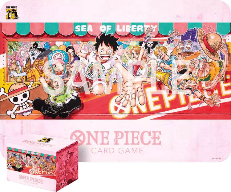 Bandai Namco Bandai One Piece TCG 25th Anniversary Playmat Card Case Set (Divers) Nouveau