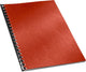 Couverture Gbc a4 cuir imprimé 250 gr. rouge (100)