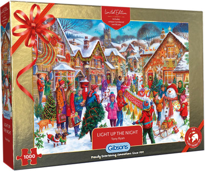 Gibsons puzzle édition de Noël – illuminez la nuit puzzle de 1000 pièces.
