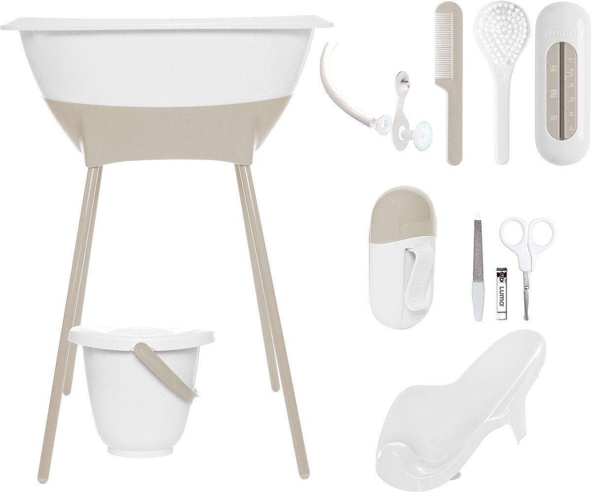 Luma babycare ensemble de bain et de soins luma blanc