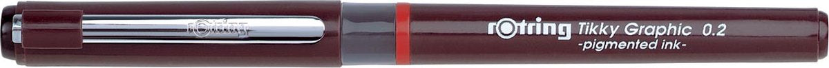Feutres fins pour feutres graphiques Rotring Tikky | 0,20 mm | encre noire