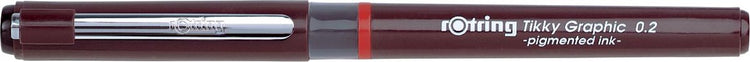 Feutres fins pour feutres graphiques Rotring Tikky | 0,20 mm | encre noire