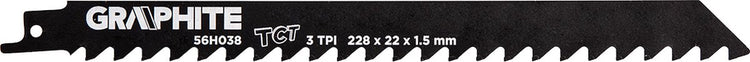 Grupa topex graphite - lame de scie sabre - 228 mm - 3tpi - pour divers matériaux