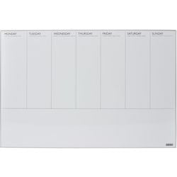 Agenda hebdomadaire desq 4321 métal blanc