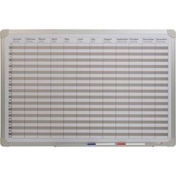 Agenda annuel desq 4123 métal blanc