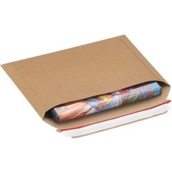 Enveloppes dos cartonné raja pcf23 marron 180 mm
